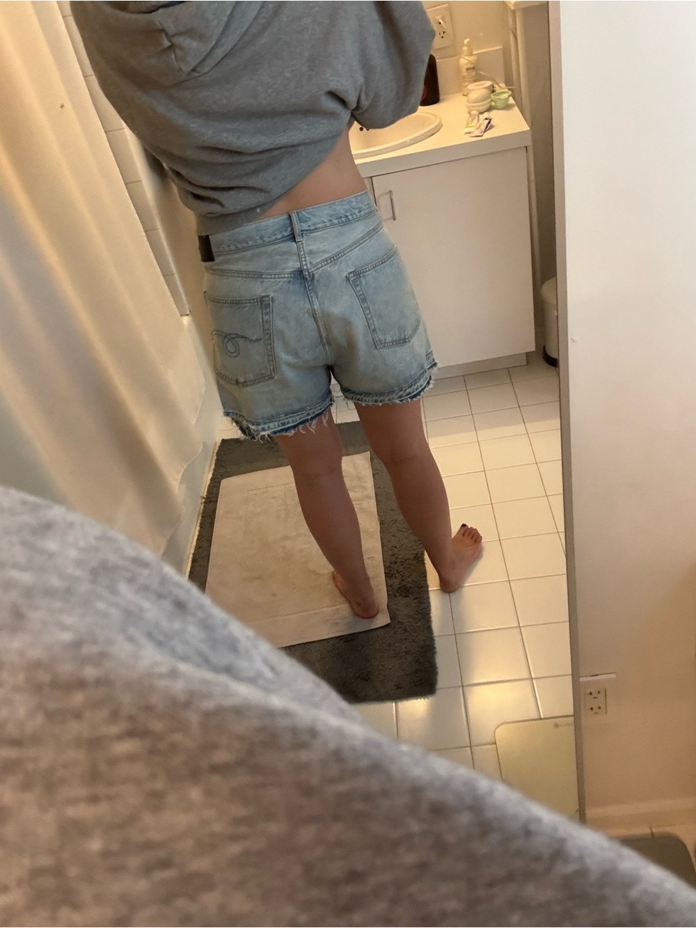R13 Cross Over Denim Shorts Tilly Size 29 - Picture 8 of 9